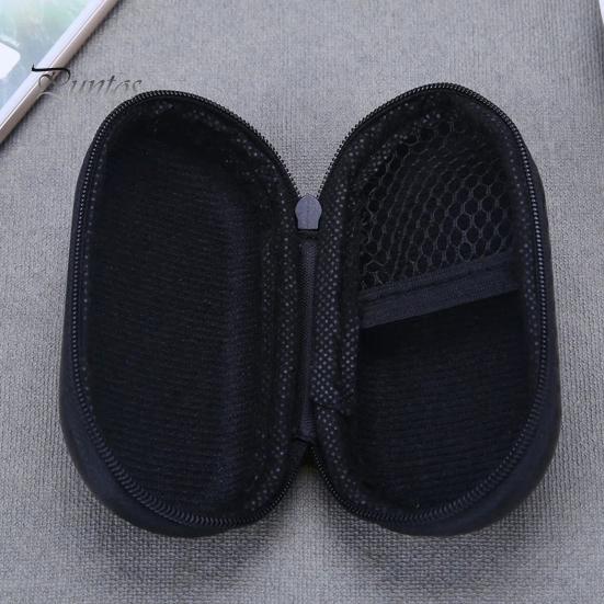 Husă rigidă de călătorie din EVA pentru căști compatibile cu Bluetooth, rezistentă la șocuri, cu buzunar din plasă, organizator pentru cabluri de încărcare