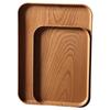 Rectangular Imitation Wood Grain Tea Tray