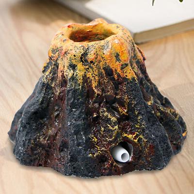 Simulation Volcano Synthetic Resin Mini Landscape Ornament  Non-toxic Eco-friendly Creative for Fish and Aquatic Pets