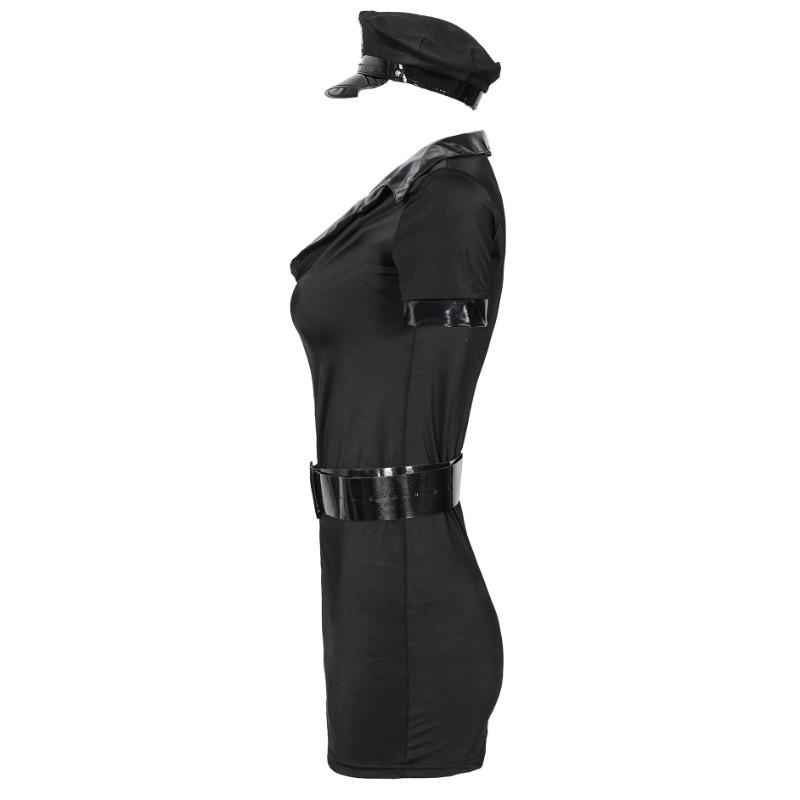 M-2XL Plus Size, Ladies Cosplay Stage Performance Female Police Uniform Instructor Uniform, Halloween Costume