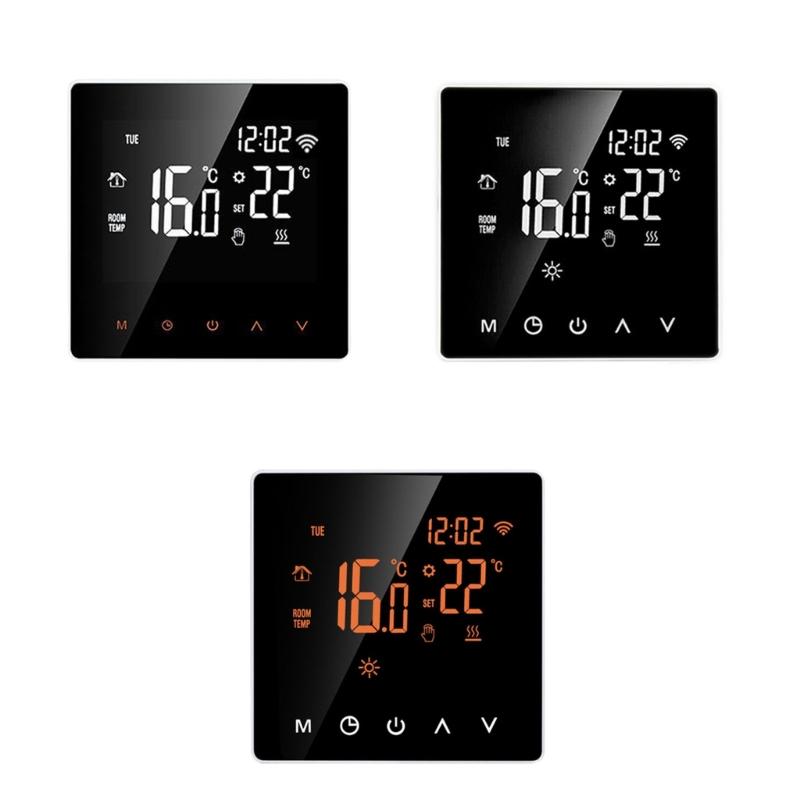 WiFi Thermostat Programmable Electric Underfloor Heating Radiator Thermostat Indoor Constant Temperature Controller LCD