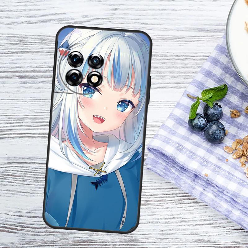 Anime Hololive Gawr Gura Case For OnePlus Nord 5 CE 3 4 Lite N20 N30 OnePlus 15 13 10 11 12 13T 13R 12R 10R 15R Cover