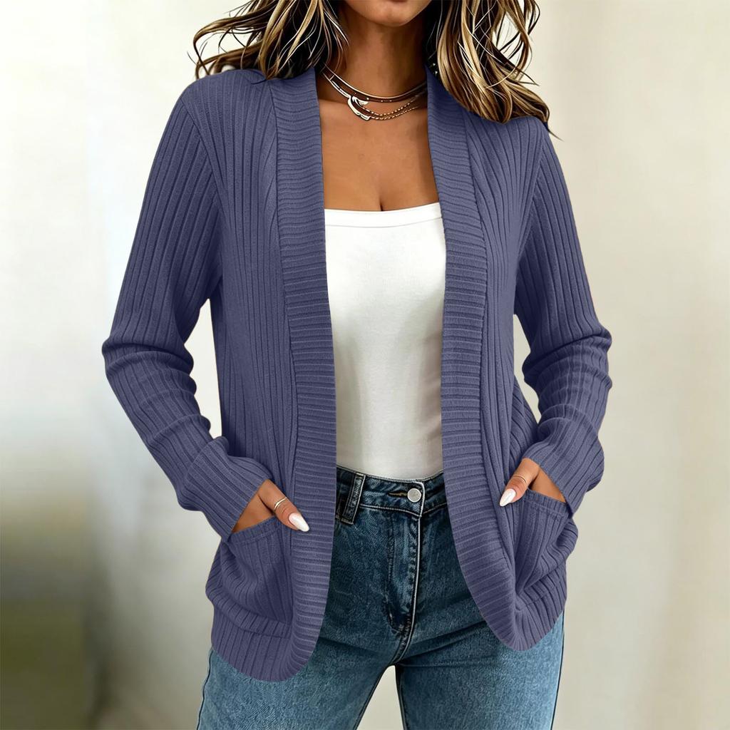 Damen Strickjacke Farbe Leicht für Frühling Sommer Alltag