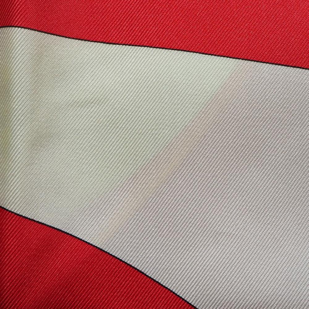 Hermes Lenço Carree90 CHATEAUX D'ARRIERE decoração de estrela Vermelho/Branco seda Mulheres Usado