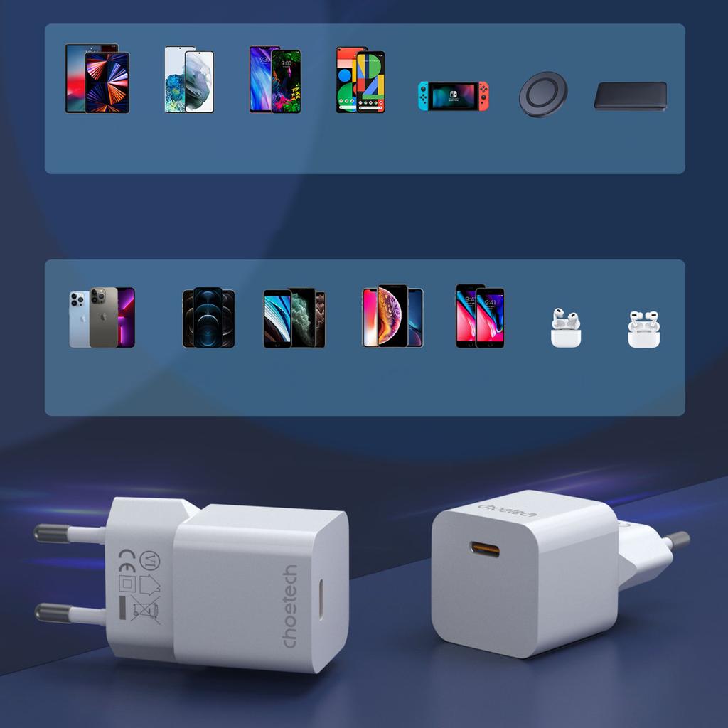 20W USB Type C Wall Charger White