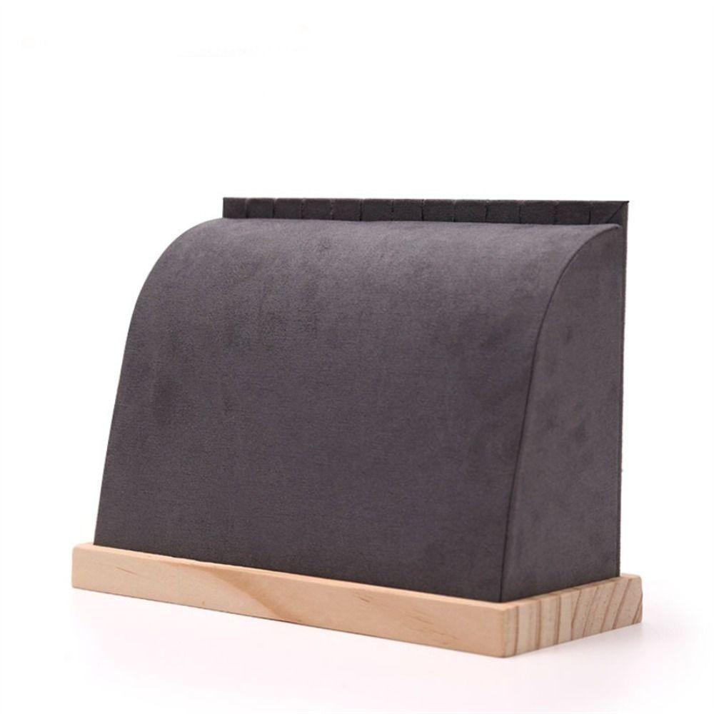 Solid Wood Base Jewelry Storage Rack Fashion Jewelry Display Holder  Choker