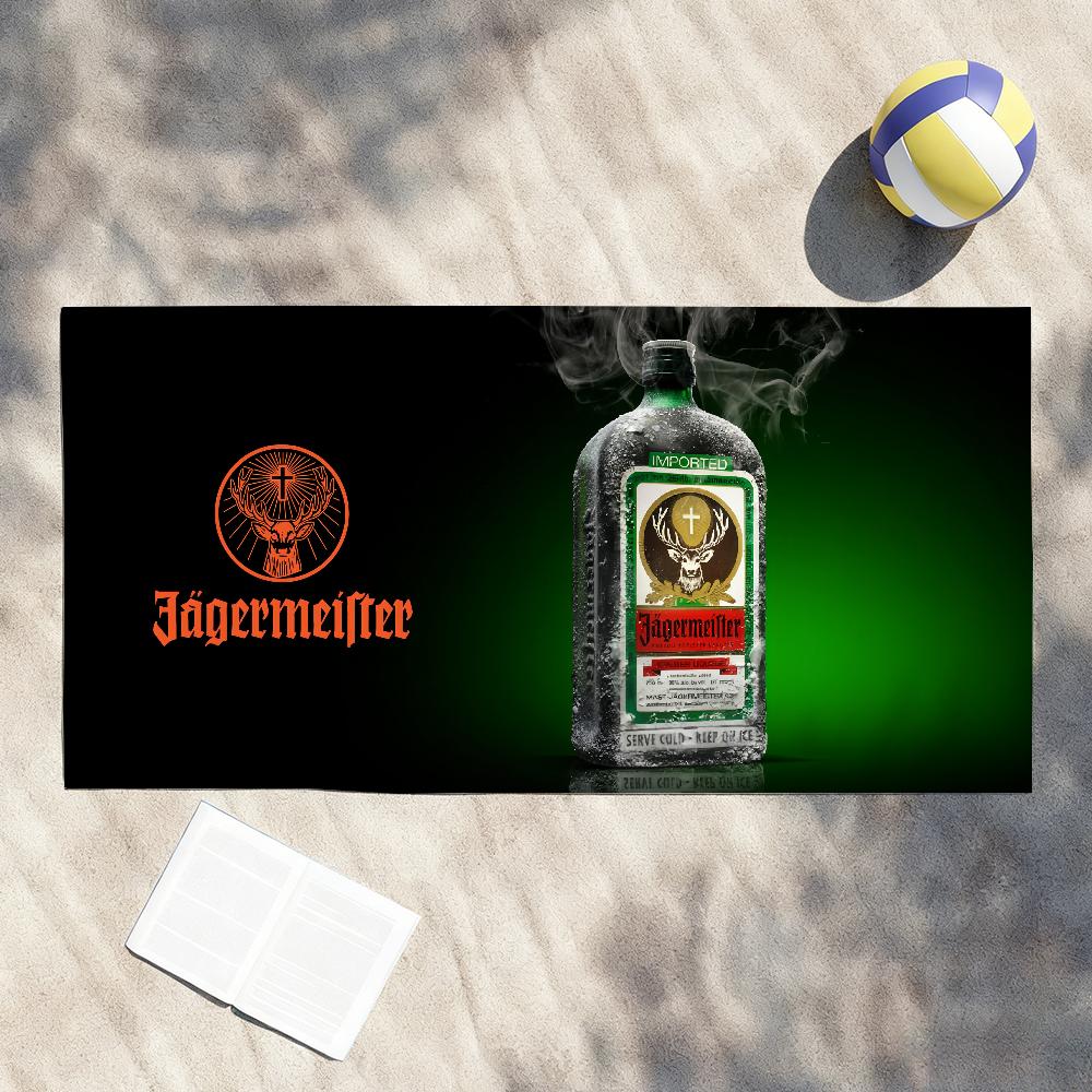 Fashion Cool Towel Shower Sauna Travel Spa Quick Dry Gym Accessories Soft J-Jagermeister-S Drink Large Beach Towels