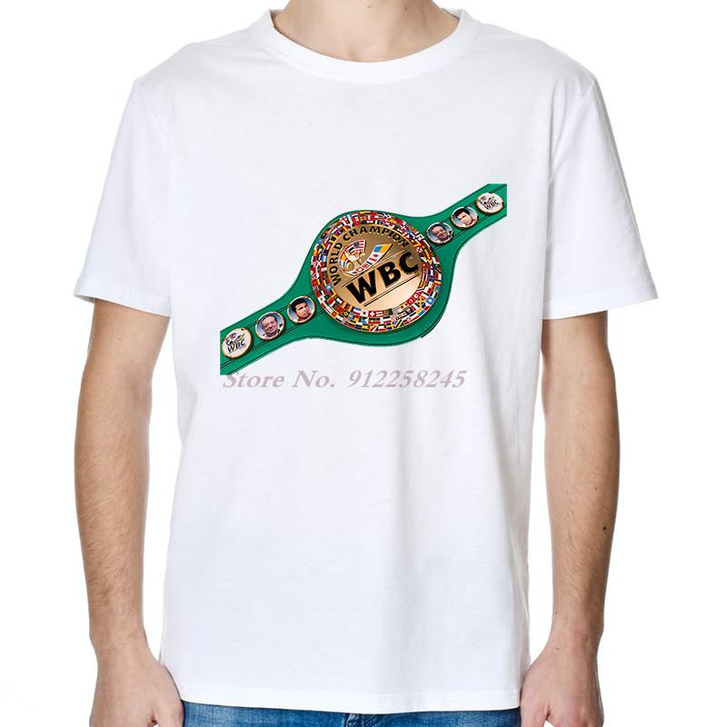 Boxing Of The World Wbc Funny Graphic T Shirts Fashion New Shirts And TShirts Cotton Short Sleeve TShirts Printed TShirt S