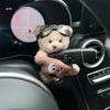 Accessorie Used for Car Gear Shift Decoration Cute Turn Signal Dolls Wiper Dolls Rearview Mirror Ornament Car Internet Celebrity