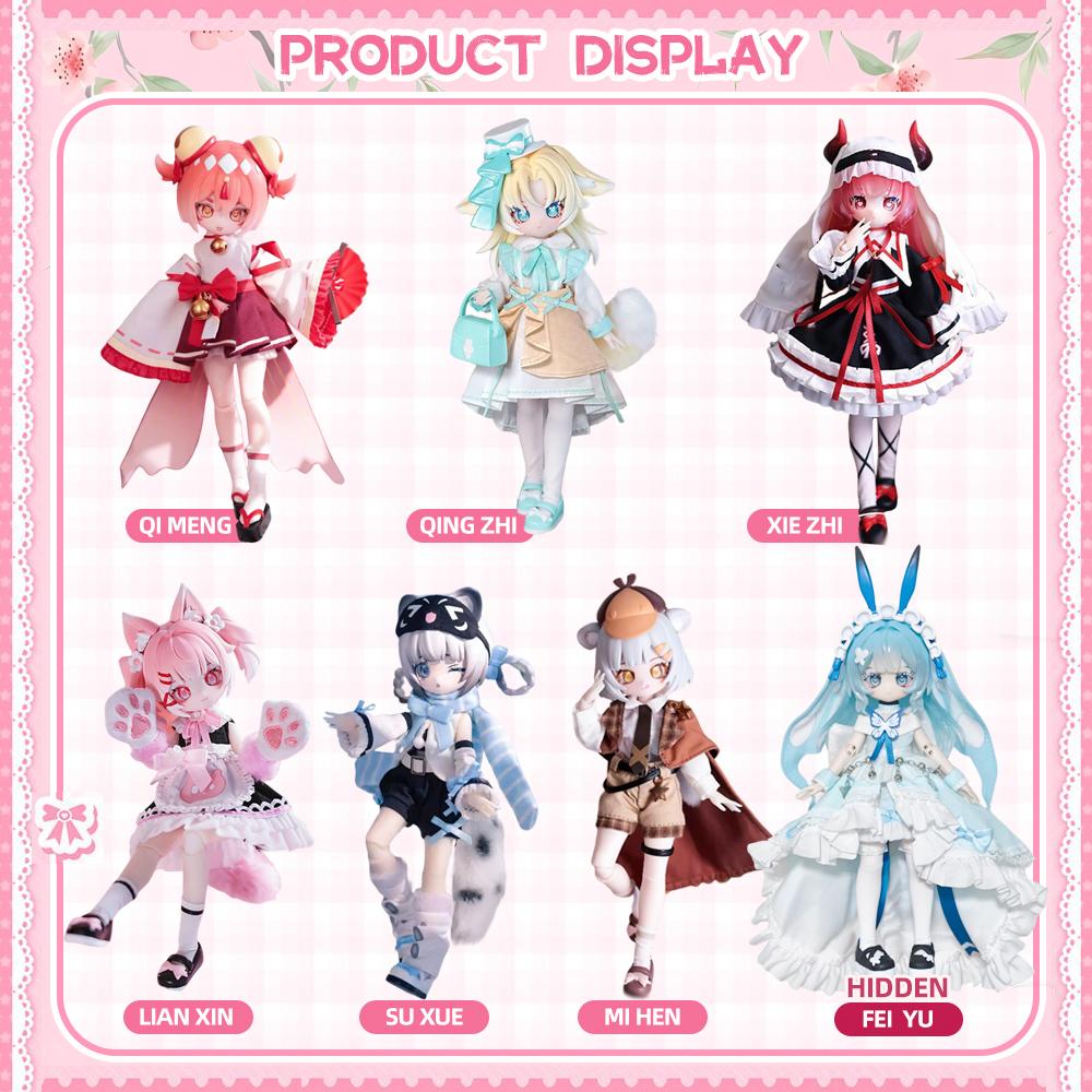 Authentic Sakura Park Start Again Series 1/12 Bjd Blind Box Movable Joint Doll Action Figure Anime Figure Model Mystery Gift