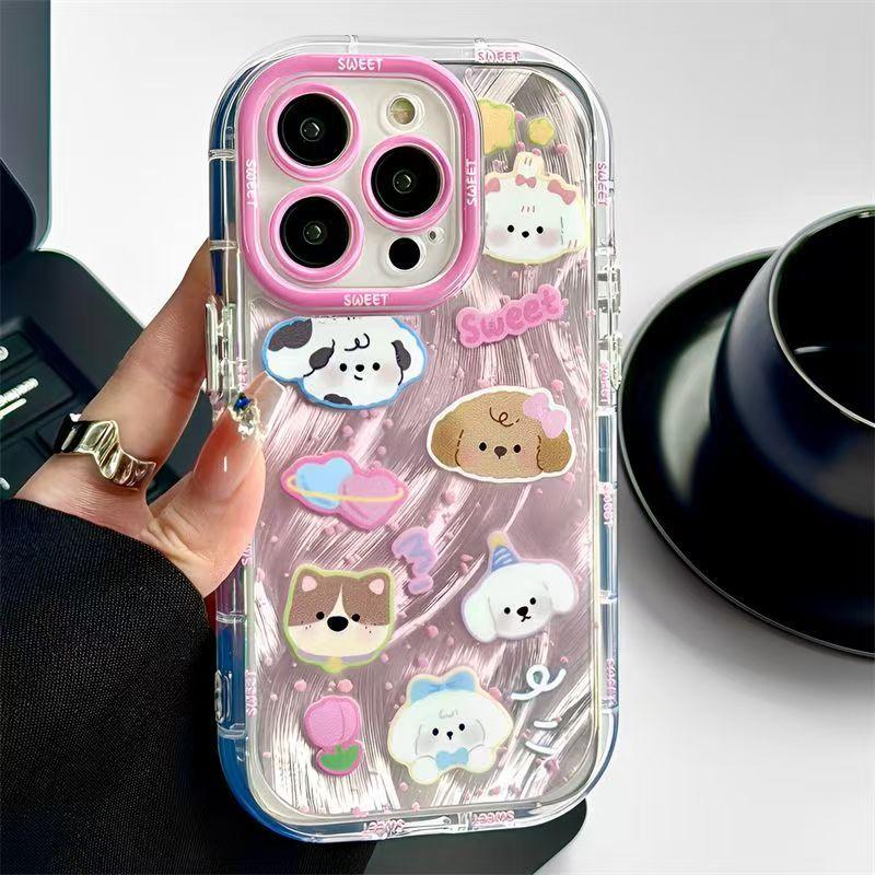 

Розовый чехол с изображением маленького животного для Apple 16/15/14 Huawei Honor Xiaomi Phone Case 13 Pro Max Полное покрытие Apple16