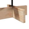 Wooden Christmas Tree for Decorating 60 Cm Solid Pine Wood