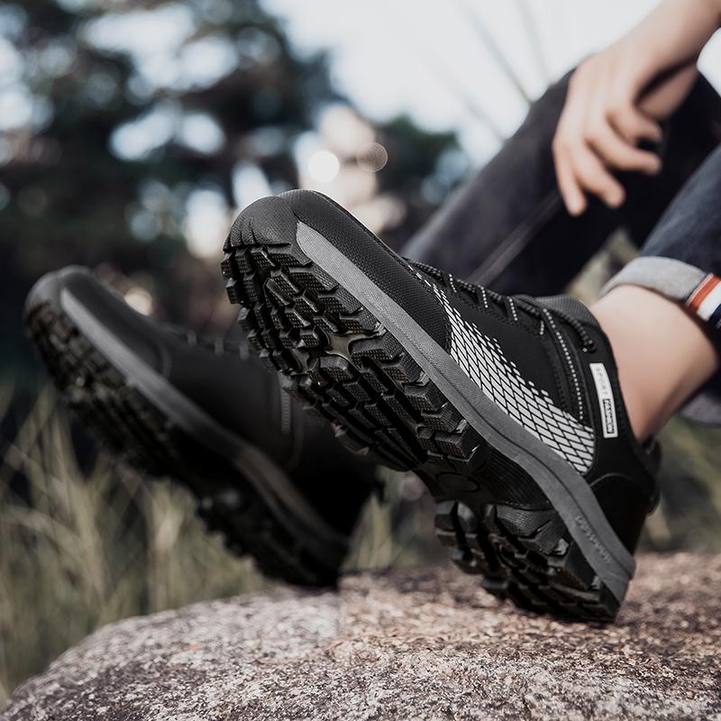 Men's Outdoor Mountaineering Shoes Casual Sneaker Men's Anti Slip Leisure Versatile Hiking Shoes
