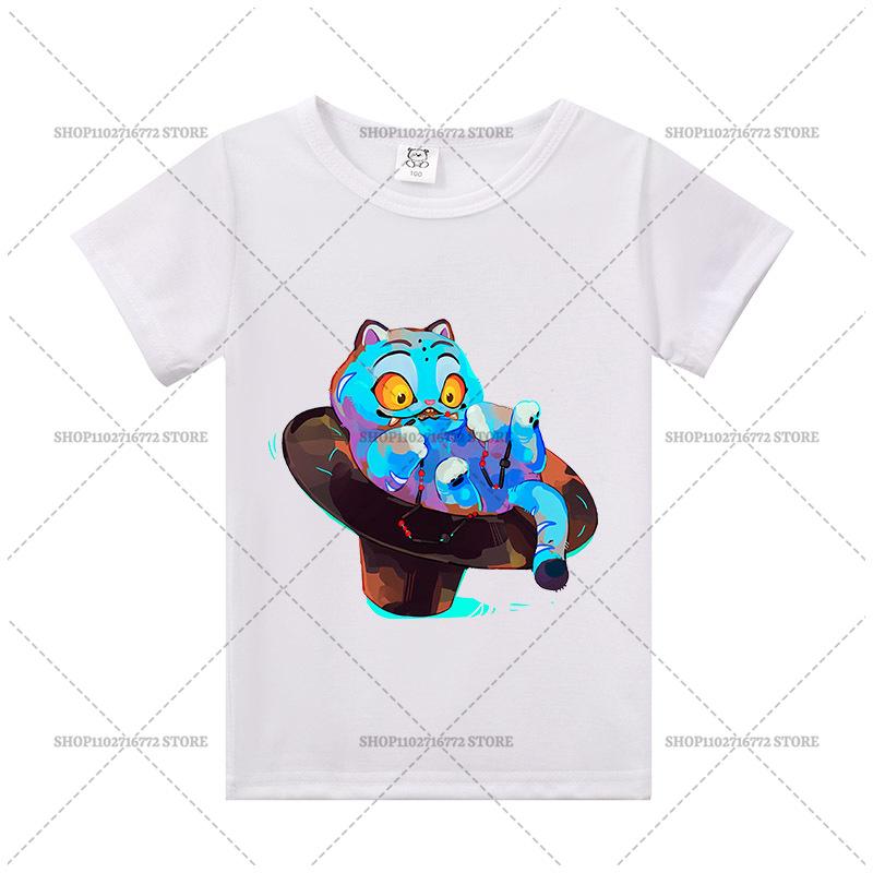 

K-pop Истребители демонов Детская футболка Huntrix Saja Мальчики Кино Футболка с коротким рукавом Милая Нелепая Руми Джину Топы Детская одежда Одежда для девочек Подарок 140