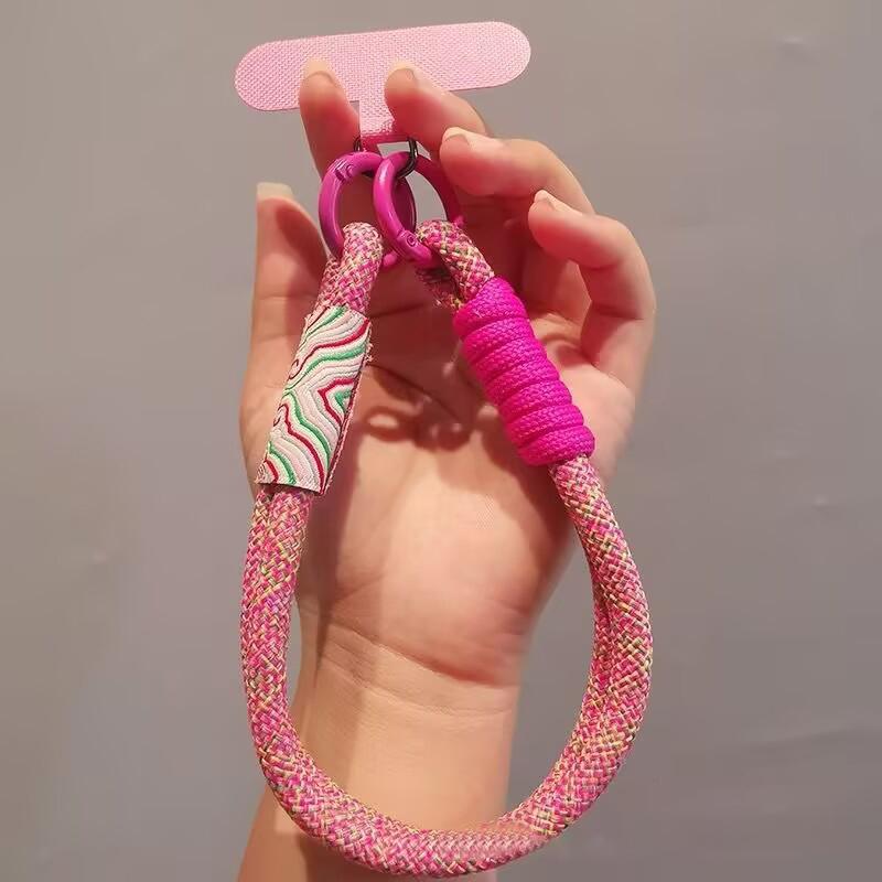 Mobile Phone Hanging Rope Chinese Style Auspicious Cloud Woven Wrist Rope,  Anti Slip  Trendy Women s Short Hanging Rope