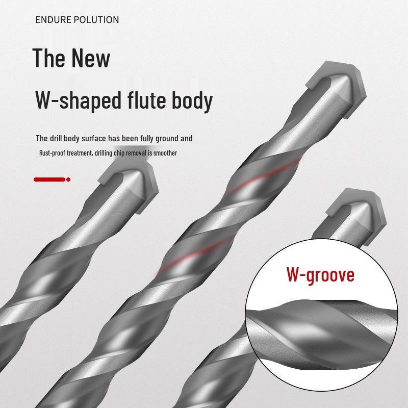 King Kong Multifunctional Drill Bit for Dry Cutting: Ideal for Iron Sheets, Concrete, Tile & Thin Plates with Triangular Shank