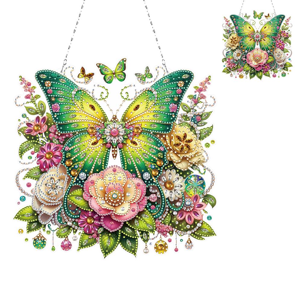 

Flowers Easter Eggs 5D DIY Diamond Painting Dots Pendant DIY Diamond Art Pendant Kit Diamond Painting Ornaments for Wall Window