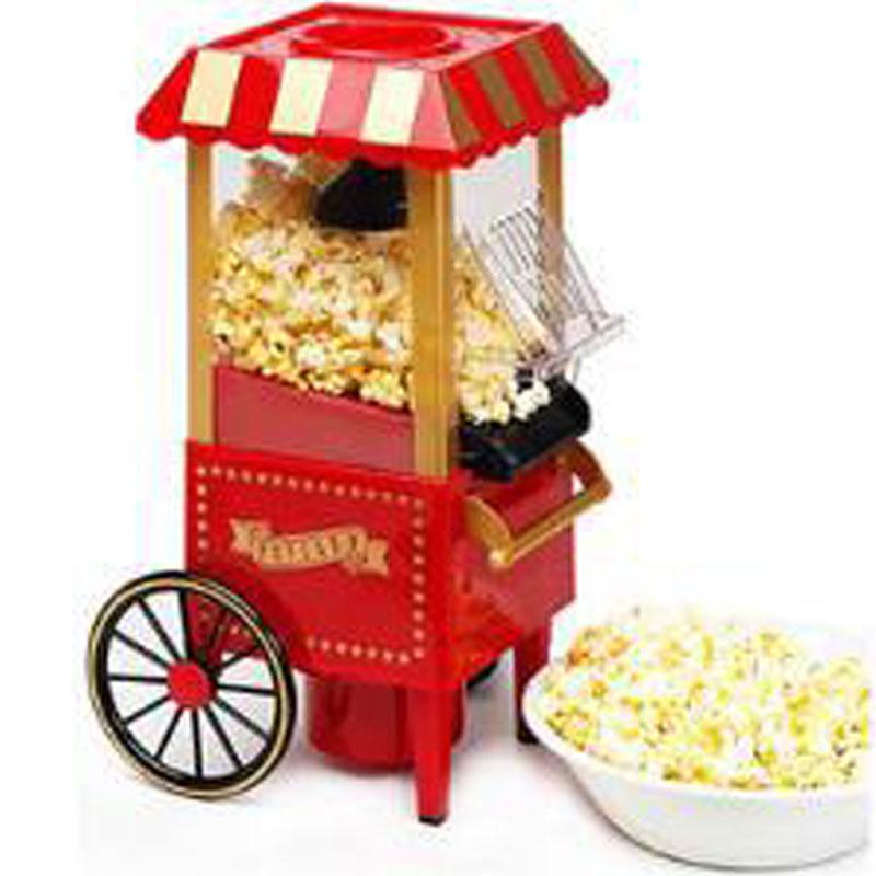 Electric Popcorn Machine Small Mini Automatic Carnival Popcorn Maker 1200W Corn Making Machine For Household DIY Corn