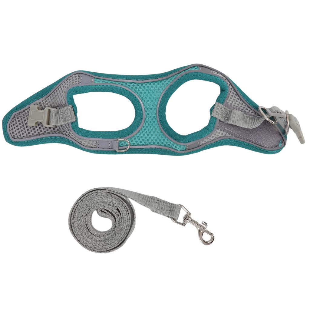 Dog Harness Leash Breathable Reflective Pet Vest Harness Leash for Small Dogs Cats