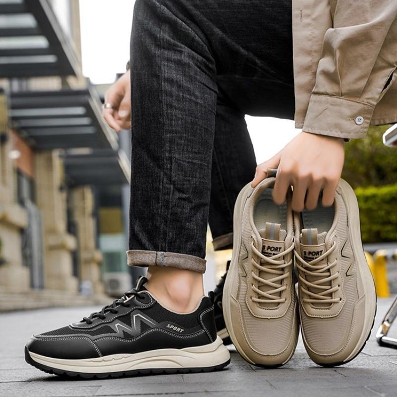 Fashion Man Work Sport Shoes Summer Fashion Breathable Wear-resistant Training Shoes Outdoor Protective Platform Running Sneakers Hombre