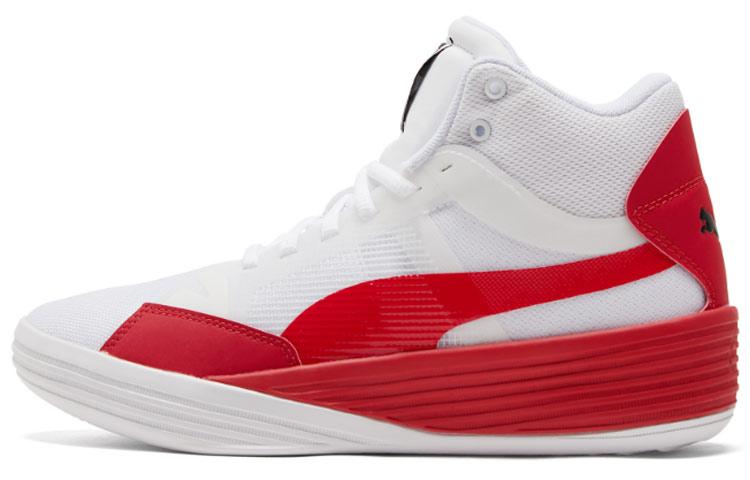 PUMA Clyde All Pro Mid White/Red 195512-04 42