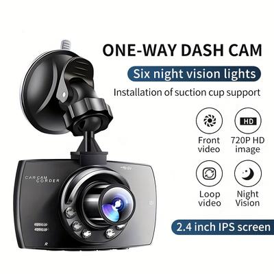 מצלמת דרך HD עם ראיית לילה IR, הקלטה מחזורית ועדשה רחבת זווית - כולל צג IPS 2.4 אינץ' וכרטיס 32GB Full HD