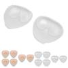 3 Pair Sticky Bra Pads Strong Adhesive Water Proof Strapless Silicone Bra Pads Inserts for Swimwear 