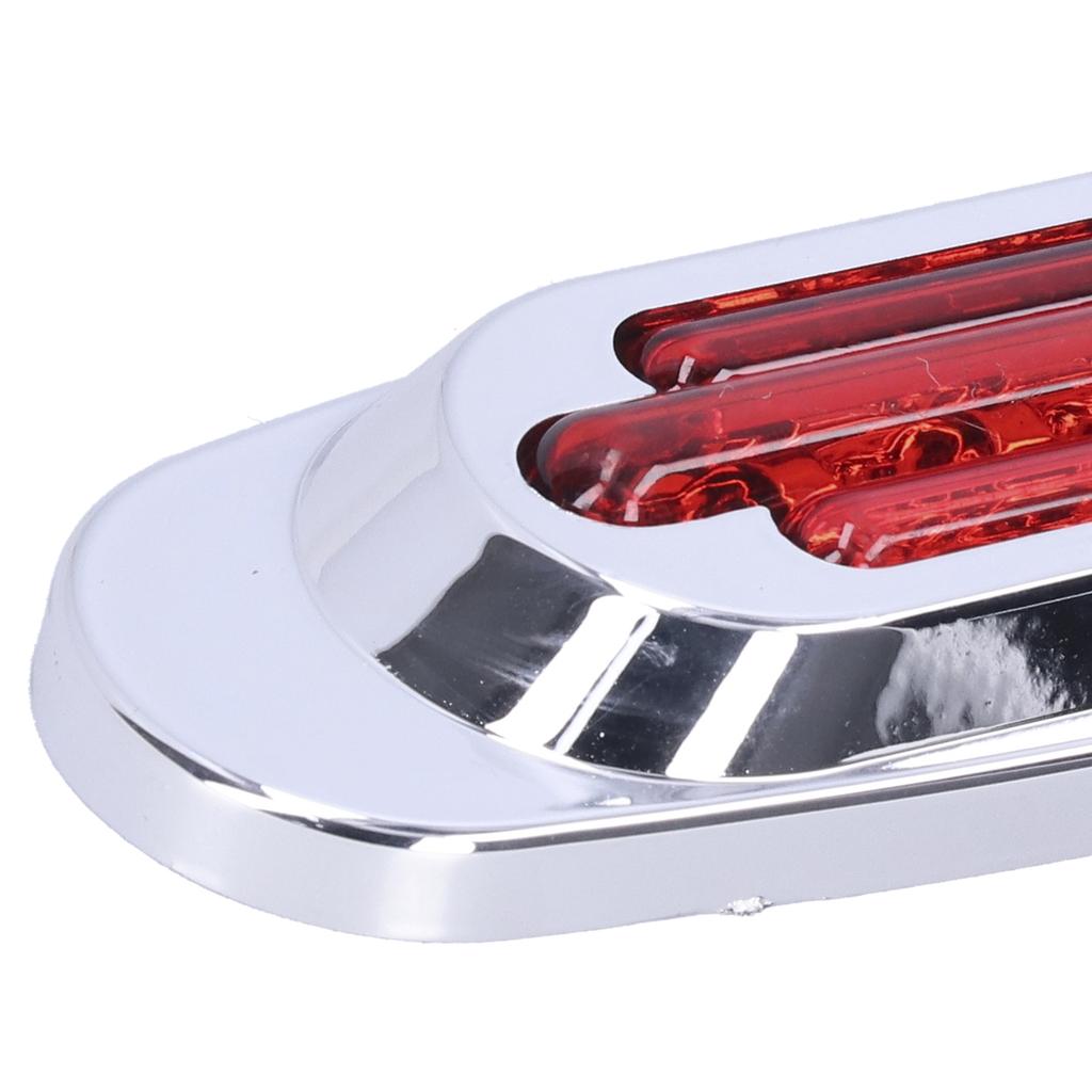Pair 16LEDs Taillight Electroplated Trim Side Marker Auto External Lamps for 12VCelsius24V Car Truck Pickup