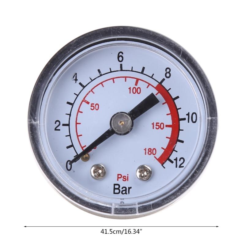 Pressure Gauge Iron/Plastic for Case Horizontal/Vertical Type Double Scale Gauge Air Compressor Gauge 3 Different Types