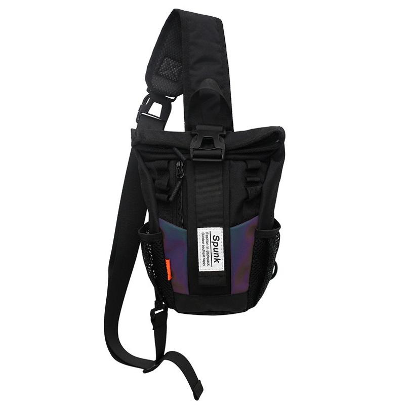 

Techwear Style Tactical Hip Hop Colorful Reflective Backpack Men Women Sport Travel Laptop School Bag Night Safety Crossbody Bag