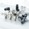 Space Efficient Miniature Pneumatic Connectors Air Fitting Suitable For Small Machinery Reliable Air System Maintenance