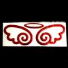 Car Styling Lovely 3D Angel Wings Sticker Vehicle Body Logo Decal Decoration
