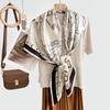 New fashion 111 mulberry silk silk scarf, women's Spring Festival gift for elders to keep warm 111 silk collection