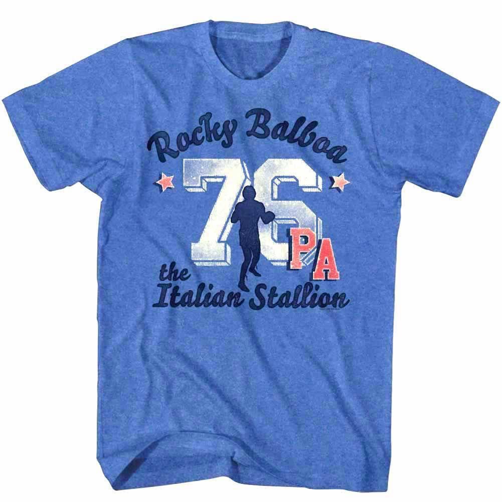 Rocky Balboa Shadow Boxer Men Blue T Shirt XXXL