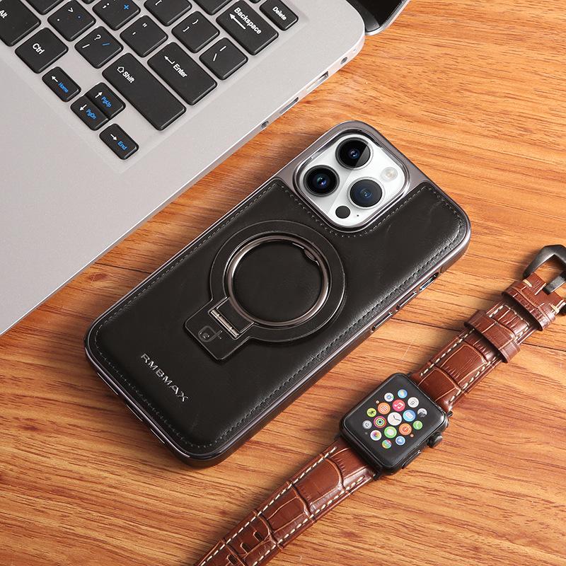 Suitable for Apple 13 Phone Case, Racket Stand, 14promax Leather, IPhone12 Full Cover, Anti-drop 11 Protective Case