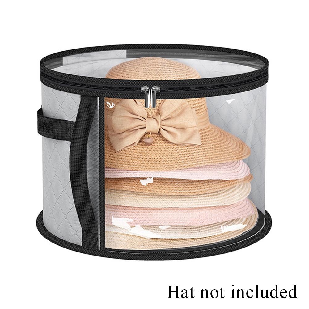 

Складная сумка для хранения, бытовая нетканая сумка для хранения шляп-ведра, дорожная коробка для хранения, многофункциональные прочные аксессуары для дома серый