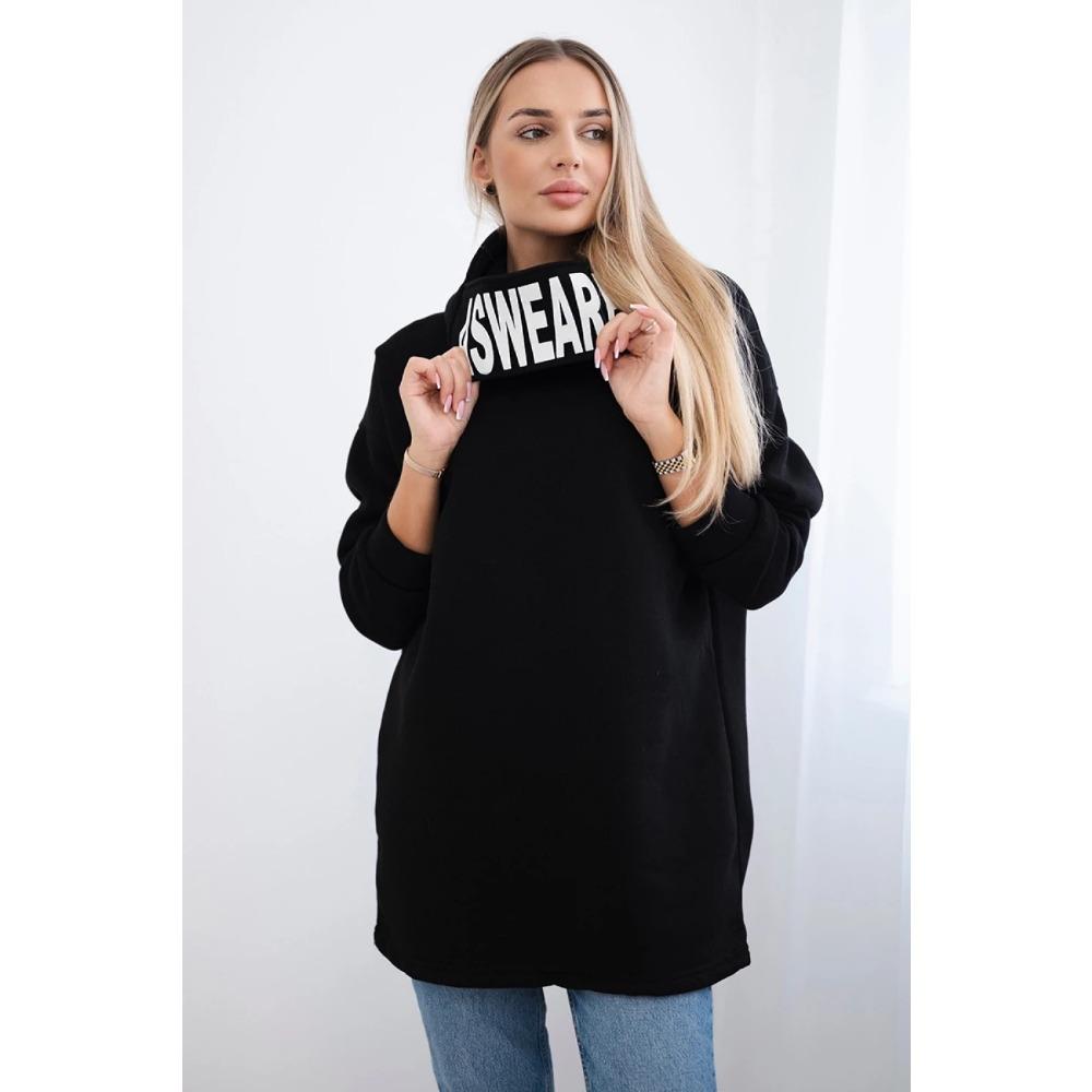 CHooded Sports Fleece Sweatshirt Casual Long-sleeved Offset Printed Coat Women's Plus-size Solid Color Coat