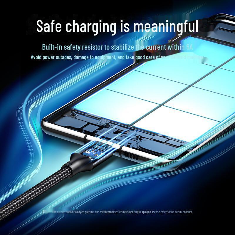 Greenlink 2m Pletený kabel USB-C 40W Rychlé nabíjení 5A/6A Nabíjecí kabel pro Android