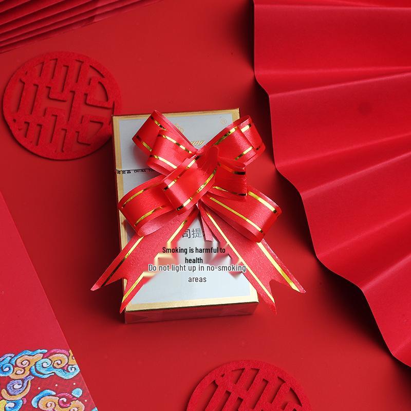 

Wedding Gift Box Ribbon: Floral Decorations & Bow for Candy Boxes, Cigarette Pull Flowers