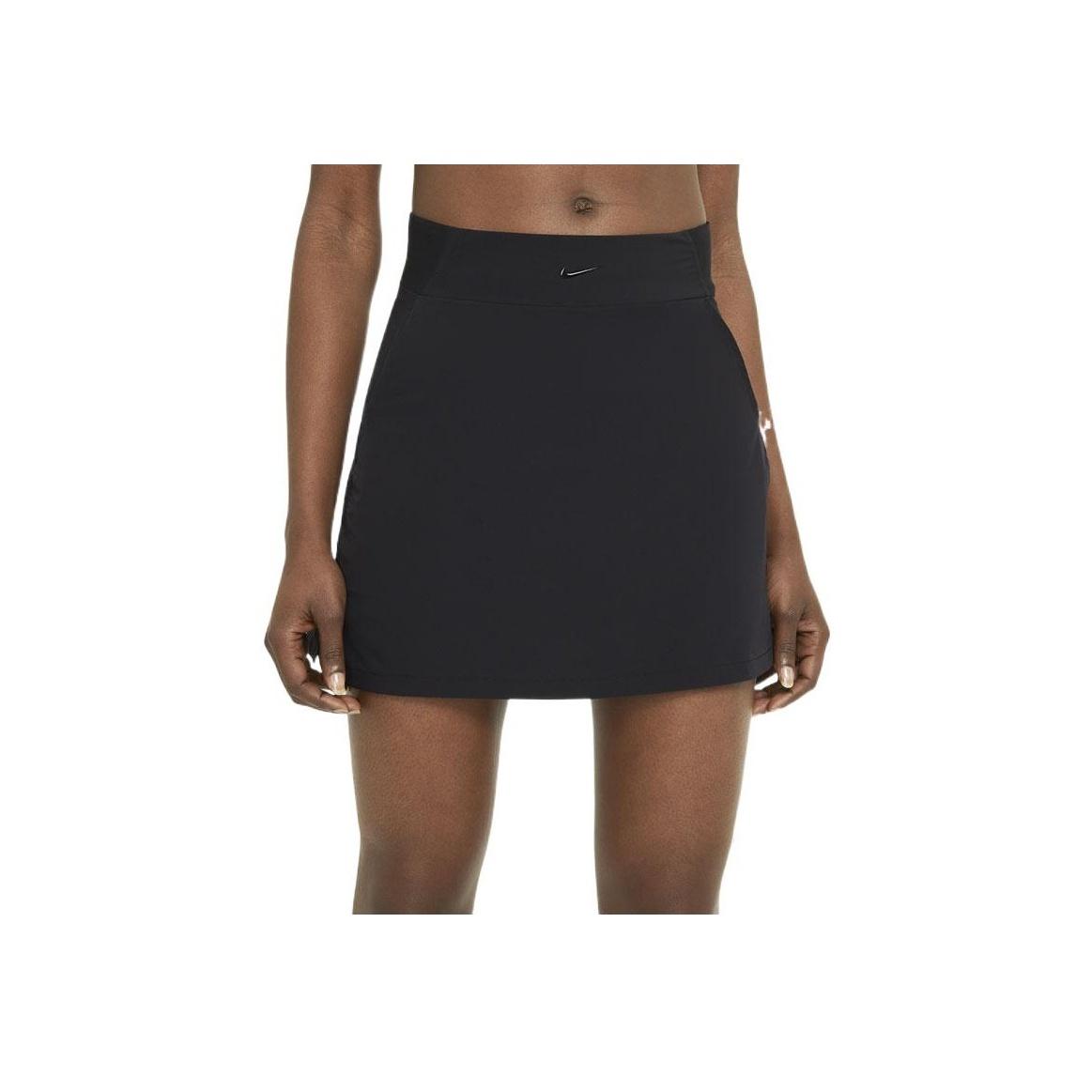 

Nike Однотонная дышащая спортивная юбка А-силуэта, удобная повседневная юбка, женская юбка, черная DA0160-010 M
