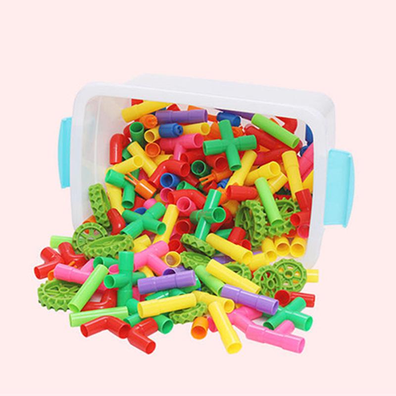 Kids' Plumbing Play Set: Interlocking Water Pipe Building Blocks for Toddlers