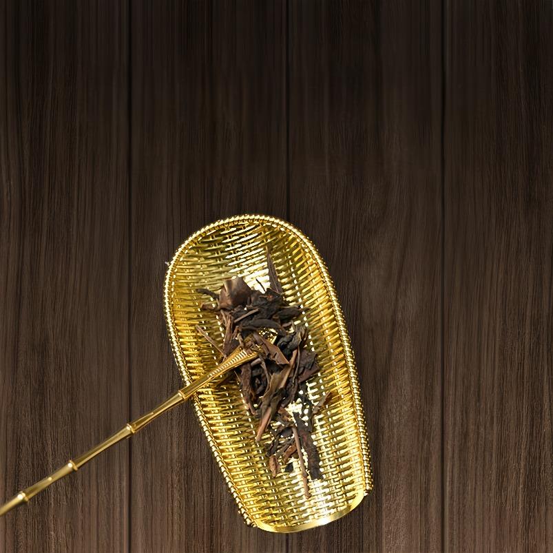 2Pcs/Set Alloy Weaving Chaze Tea Shovel Set Handmade Coffee Bean Taking Tools Traditional Kung Fu Tea-scoop Accessories
