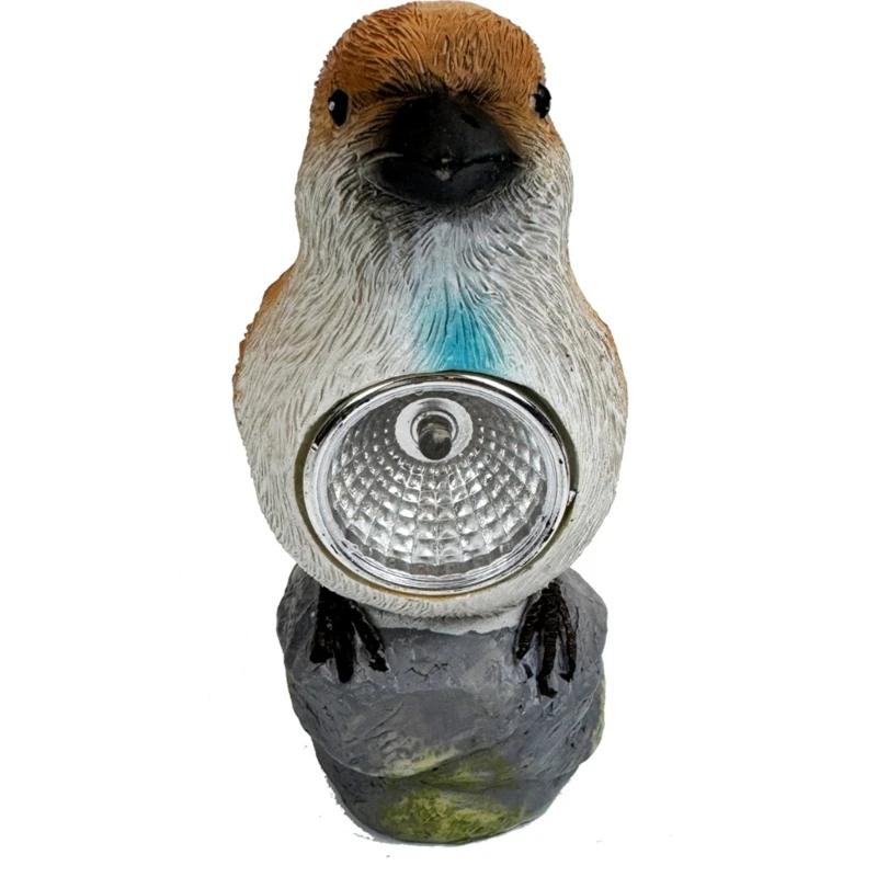 Солнечные уличные светильники, садовые статуи-птицы, декор, фигурки птиц, светильники со светодиодами, подарки на новоселье и день рождения для женщин и мам