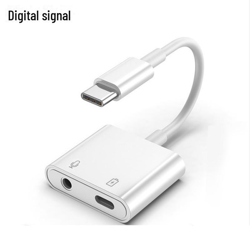 Type-C Headset Adapter: Dual Function for Charging and Audio Calls