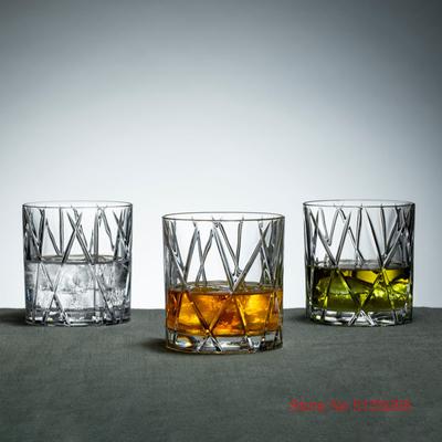 340ml Bicchieri da Whisky Trasparenti CITY Design Vintage Danimarca Tumbler per Vin Brulé Tazza da Whisky in Cristallo con Arte Ombra Boccale da Birra per Bar