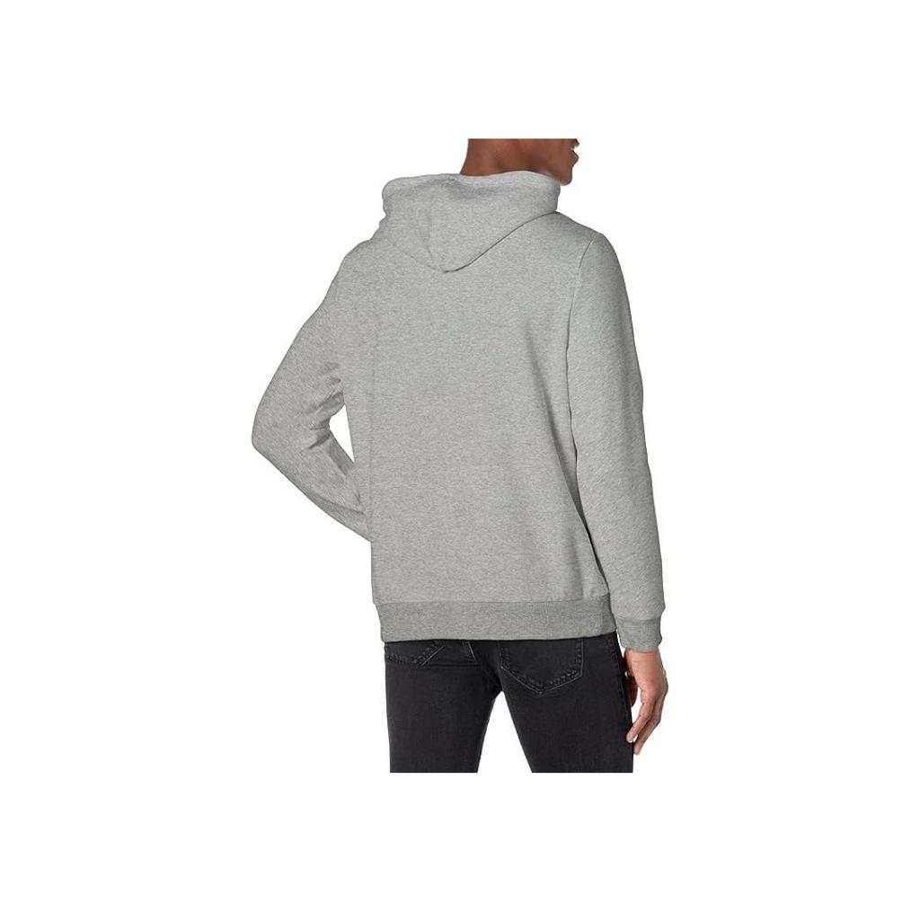 Calvin Klein Minimalist Comfortable Versatile Hooded Drawstring Long Sleeve Sweatshirt Men sweatshirt Gray 40GC201-082