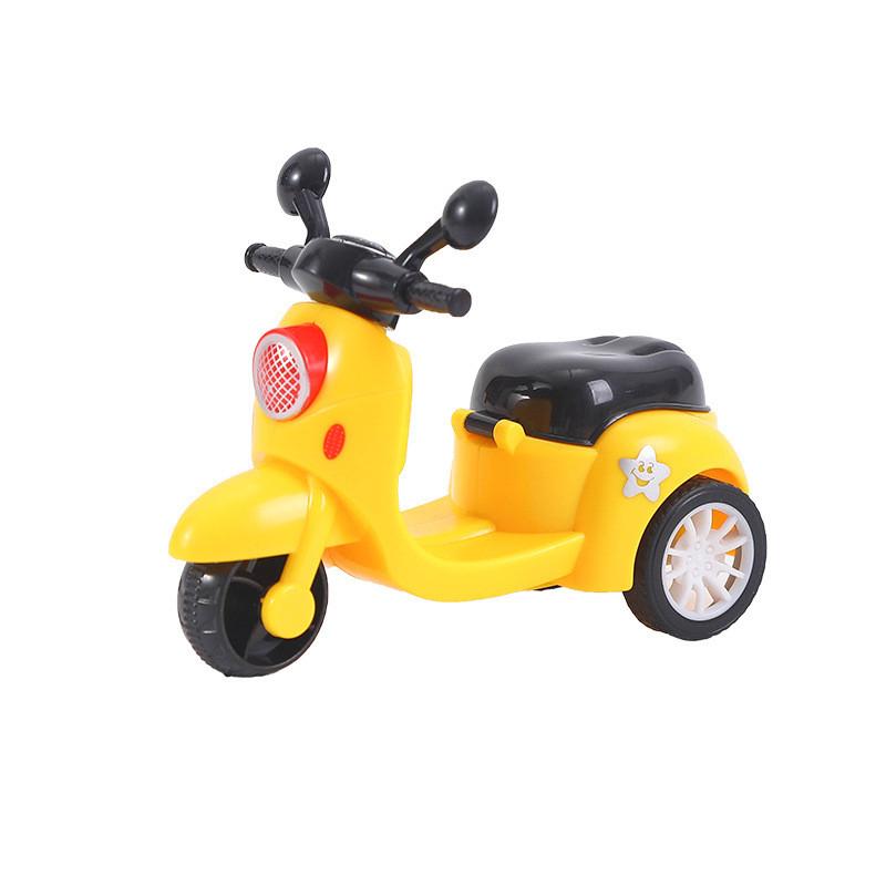 Simulation Mini Inertial Three Wheel Motorcycle Model Children Toy For Sensory And Cognitive Development