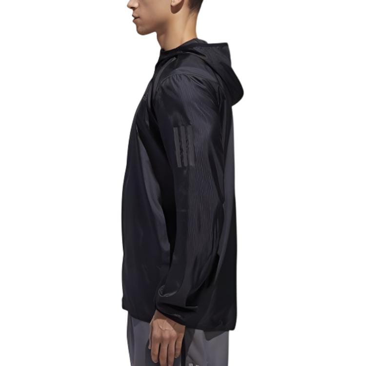 adidas Jackets Men's Black Hooded Moderate Other DN8763