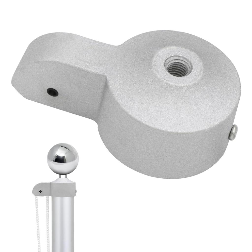 Flag Poles Outdoor Large Flag Pole Chess Hat Metal Pulley Truck Replacement Tool for 2-2.6inch Diameter Poles Outdoor