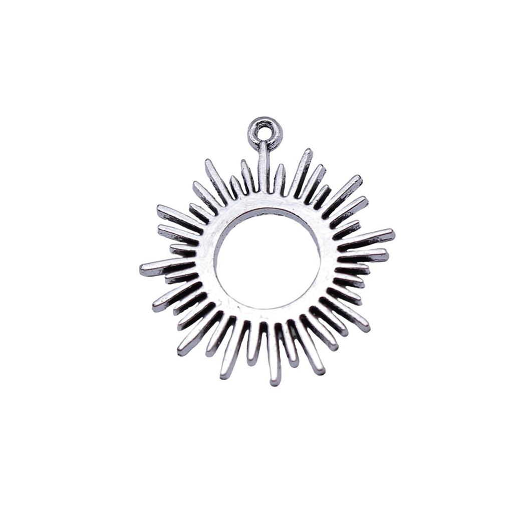 Sun And Moon Face Charms Multi Color Alloy Pendants For Celestial Themed Jewelry